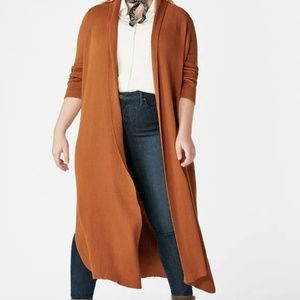 JustFab Ribbed Cardigan Sweater